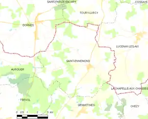 Poziția localității Saint-Ennemond