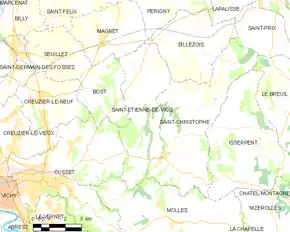 Poziția localității Saint-Étienne-de-Vicq