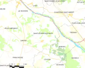 Poziția localității Saint-Léopardin-d'Augy