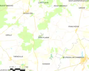 Poziția localității Saint-Plaisir