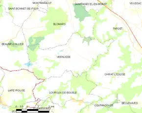 Poziția localității Vernusse