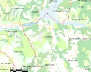 Poziția localității La Bréole