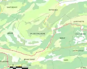 Poziția localității Val-de-Chalvagne