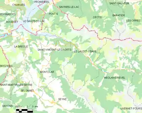 Poziția localității Le Lauzet-Ubaye