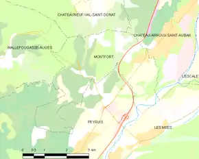 Poziția localității Montfort