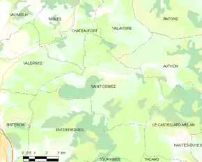 Poziția localității Saint-Geniez
