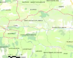 Poziția localității Saint-Vincent-sur-Jabron