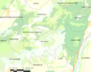 Poziția localității Sigonce