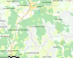 Poziția localității Villar-Saint-Pancrace