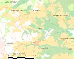 Poziția localității Opio