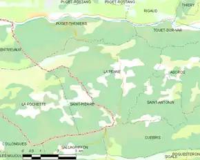 Poziția localității La Penne