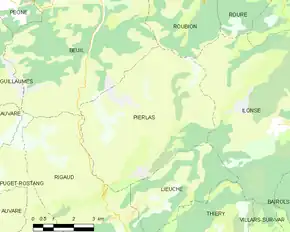 Poziția localității Pierlas