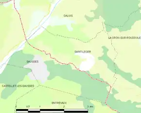 Poziția localității Saint-Léger