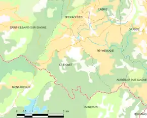 Poziția localității Le Tignet