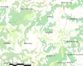 Poziția localității Arlebosc