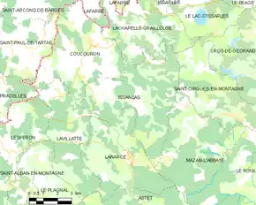 Poziția localității Issanlas