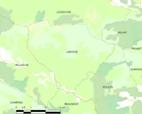 Poziția localității Laboule