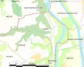 Poziția localității Limony