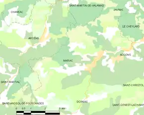 Poziția localității Mariac