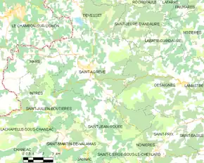 Poziția localității Saint-Agrève