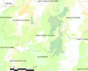 Poziția localității Saint-Andéol-de-Berg