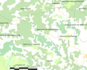 Poziția localității Saint-Apollinaire-de-Rias