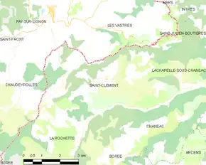 Poziția localității Saint-Clément