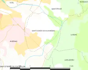 Poziția localității Saint-Didier-sous-Aubenas