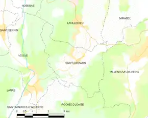 Poziția localității Saint-Germain