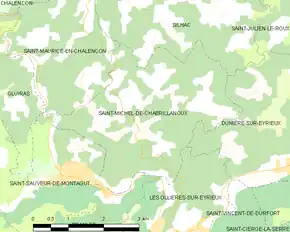 Poziția localității Saint-Michel-de-Chabrillanoux