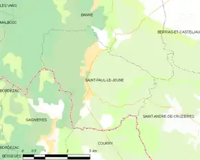 Poziția localității Saint-Paul-le-Jeune
