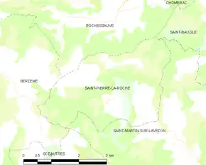 Poziția localității Saint-Pierre-la-Roche