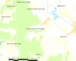 Poziția localității Autrecourt-et-Pourron
