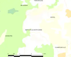 Poziția localității Beffu-et-le-Morthomme