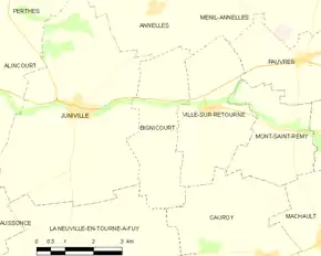 Poziția localității Bignicourt