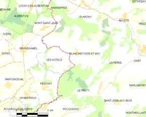 Poziția localității Blanchefosse-et-Bay