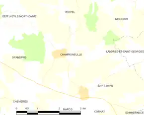 Poziția localității Champigneulle