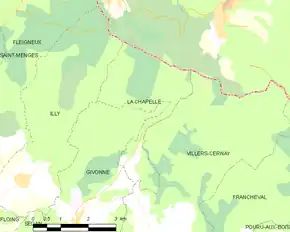 Poziția localității La Chapelle