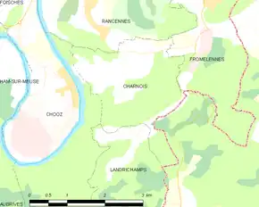 Poziția localității Charnois