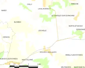 Poziția localității L'Échelle