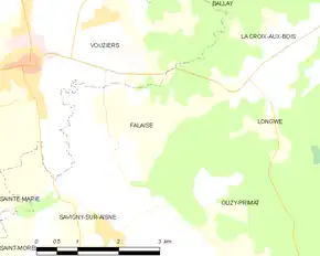 Poziția localității Falaise
