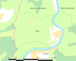 Poziția localității Fépin