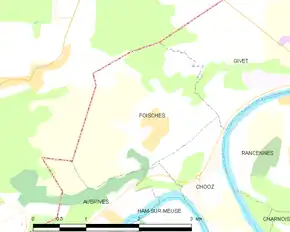 Poziția localității Foisches