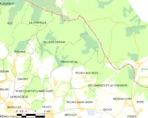 Poziția localității Francheval