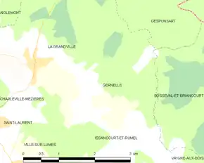 Poziția localității Gernelle