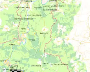 Poziția localității Hargnies