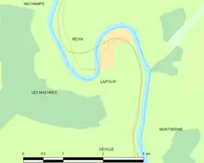 Poziția localității Laifour