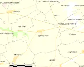 Poziția localității Leffincourt