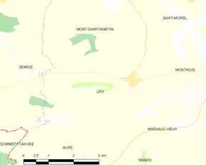 Poziția localității Liry