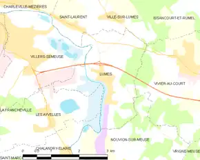 Poziția localității Lumes